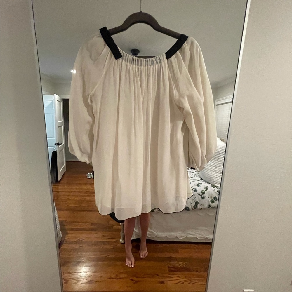 Balloon Sleeve Bow Blouse - image 4